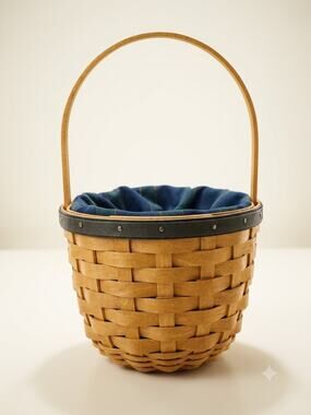 Vintage 2004 Longaberger Collectors Club Edition Basket Full Set - Signed